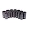 Sunex 3/8 in Drive Metric 6 Point Mid-Depth 14-Piece Impact Socket Set 3328 - alternate 2
