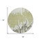 Homeroots 8' Sage And Ivory Round Abstract Washable Indoor Outdoor Area Rug 613604 - alternate 7