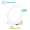 Infibrite 6 In Slim Recessed LED with Night Light 5CCT Selectable White 12 Watt 1050LM Triac Dimmable, 24PK IB-002-28-12W-WH-24PK - alternate 1