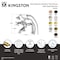 Kingston Brass 7" Center Deck-Mount Clawfoot Tub Faucet with Hand Shower, Antique Copper KS268AC - alternate 2