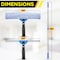 Gritt Commercial Pro Window Washing Kit with with 14 Squeegee, 14 Washer and 6' Telescopic Pole GRI137-6F-14 - alternate 6