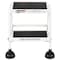 Vestil 18.5 H Steel Commercial Spring Loaded Rolling Ladder, 2 Steps LAD-2-W - alternate 3