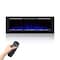 Edendirect 60-in W Black Wall mount LED Flat wall Electric Fireplace with Remote Control Included ZR-EF60 - alternate 1