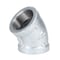 B & K 1-1/4 in. FIP each X 1-1/4 in. D FIP Galvanized Malleable Iron 45 Degree Elbow 311UE45-114 - alternate 4