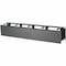 Hubbell Premise Wiring CABLE MANAGEMENT HORIZONTAL, 2U, 3"EXT, W/ COVER, BLACK HS23C - alternate 1
