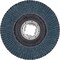 Pferd 5'' X-LOCK POLIFAN Flap Disc - Z SGP CURVE STEELOX, Zirconia, 40 Grit, Large Radius 67799 - alternate 4