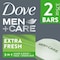 Dove Men+Care Extra Fresh Bar Soap, 3.75 Ounce, 2 count, 24PK 1215 - alternate 5