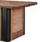 Homeroots 71" Natural and Black Reclaimed Wood And Rattan Dining Table 716285 - alternate 5