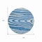 Homeroots 8' Navy Blue Denim Blue And Ivory Round Faux Bois Washable Indoor Outdoor Area Rug 614493 - alternate 7