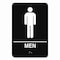 Cosco Indoor Restroom Door Sign, Men/Women, 5.9 x 9, Black/White, 2PK 098095 - alternate 4