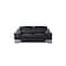 Homeroots 73in Black and Silver Italian Leather Loveseat 720505 - alternate 1
