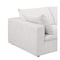 Homeroots 86in Pearl and Brown Italian Leather Loveseat 720475 - alternate 7