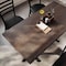 Flash Furniture Bennett 30 in x 60 in Solid Wood Indoor Tabletop in Dark Brown with 22 in x 22 in Dining Height GSF-REC3060-DKBRN-T2222-GG - alternate 6