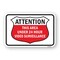 Signmission Area Under 24 Hour Video Surveillance, Heavy-Gauge Aluminum, 18" H, A-1824-25300 A-1824-25300 - alternate 1
