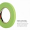 3M Painter's Tape, 12 mm W x 55 m L, 6.7 mil Thick, Green, Rubber Adhesive, 48 PK 401+ - alternate 4