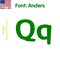 Aacc Self-Adhesive Vinyl Letter: q, Scale: 15 in. Color: Green Font: Anders by AACC-Anders-lq-Green-I15x1 - alternate 1