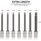 Neiko 0.375 in Dr. Extra-Long Ball-End Hex-Bit Socket Set, SAE Sockets 10244A - alternate 5