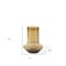 Homeroots 10" Golden Brown Abstract Cylinder Crystal Glass Table Vase 397582 - alternate 3