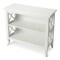Homeroots 30" White Wood Two Tier Bookcase 389557 - alternate 1