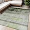 Homeroots 5' X 8' Olive Green Ombre Washable Non Skid Indoor Outdoor Area Rug 563659 - alternate 1