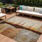 Homeroots 8' X 10' Rust And Charcoal Abstract Washable Indoor Outdoor Area Rug 630474 - alternate 1