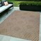 Homeroots 6' X 9' Beige Geometric Stain Resistant Indoor Outdoor Area Rug 531631 - alternate 1