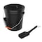 Pure Garden Ash Bucket 4.75-Gallon Metal Bucket with Lid & Shovel for Fireplace or Firepit Ashes Fireplace Tools 50-210 - alternate 1