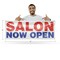 Signmission Salon Now Open, 18 Inch x 48 Inch, Vinyl Banner B-30848 - alternate 3