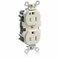 Leviton Straight Blade Receptacle, 5-15R, 15 A, 125V AC, Self-Grounded MT820-T - alternate 1