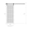 Sartodoors Sturdy Barn Door 12 lites, Felicia 3355 White Silk with Clear Glass, 6.6FT Rail Hangers Heavy Hard FELICIA3355BD-B-WS-18 - alternate 6