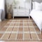 Homeroots 8' X 10' Copper Gold And Gray Plaid Washable Indoor Outdoor Area Rug 597586 - alternate 8