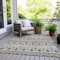 Homeroots 9' X 12' Gray Brown And Ivory Moroccan Washable Indoor Outdoor Area Rug 594332 - alternate 7