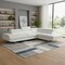 Homeroots Gray Leather L Shaped Two Piece Corner Sectional 366220 - alternate 7