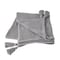 Homeroots 50" X 60" Gray Woven Cotton Throw Blanket with Tassels 516500 - alternate 1