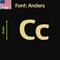 Aacc Self-Adhesive Vinyl Letter: c, Scale: 30 cm. Color: Gold Font: Anders by AACC-Anders-lc-Gold-M30x1 - alternate 1