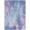 Homeroots 10' X 14' Blue Peach And Sky Blue Abstract Washable Indoor Outdoor Area Rug 615859 - alternate 5