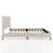 Martha Stewart Britta King Upholstered Platform Bed w/Rounded Headboard, Piped Detailing/Cushioned Sderails, Beige TW-3WDB01-K-BG-MS - alternate 6