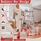 Wrightmaster 17 ft. Aluminum Multi-Position Ladder with Wheels and Stabilizer Bar, 330 lbs. Load Capacity Red ZOR-17FT-RD - alternate 4