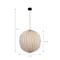 Jonathan Y Vaughn 15.75" Modern Vintage Orb Honeycomb Shade LED Pendant Light, Natural JYL9101B - alternate 6