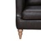 Homeroots 85" Dark Brown Leather Sofa With Brown Legs 546412 - alternate 9
