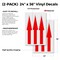 Signmission Giant Up Arrow, Vinyl Decals Only 24 Inch x 36 Inch, Vinyl Decal, 2PK DSB-2436-2PACK-Giant Up Arrow - alternate 2