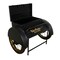 Homeroots Black Old Time Delivery Box Table With Storage 388442 - alternate 6
