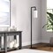 Homeroots 67" Black Reading Floor Lamp With White Frosted Glass Drum Shade 523405 - alternate 6