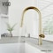 Vigo Greenwich 18inH Single-Handle Pull-Down Sprayer Kitchen Faucet in Matte Brushed Gold VG02029MG - alternate 5