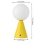 Jonathan Y Macie 11.75" Modern Minimalist Globe Rechargeable/Cordless Dimmable Integrated LED Table Lamp w, 2PK JYL7159A-SET2 - alternate 4
