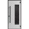 Vdomdoors Front Exterior Aluminum Door Ronex0633 Grey Prehung Entry Steel Metal Modern Painted W36xH80 RONEX0633EXD-GRE-W36xH80-LH-I - alternate 1