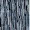 Homeroots 9' X 12' Blue Black And Gray Striped Washable Indoor Outdoor Area Rug 603219 - alternate 6