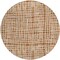 Homeroots 8' Orange Beige And Copper Round Striped Washable Indoor Outdoor Area Rug 583458 - alternate 6