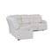 Homeroots Off White Faux Leather Reclining Curved Six Piece Sectional With LED And Console 643711 - alternate 10
