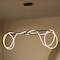 Jonathan Y Lisette 59" Contemporary Minimalist 360 Adjustable Silicone Rope/Metal Dimmable Integrated LED Chand JYL7139B - alternate 6